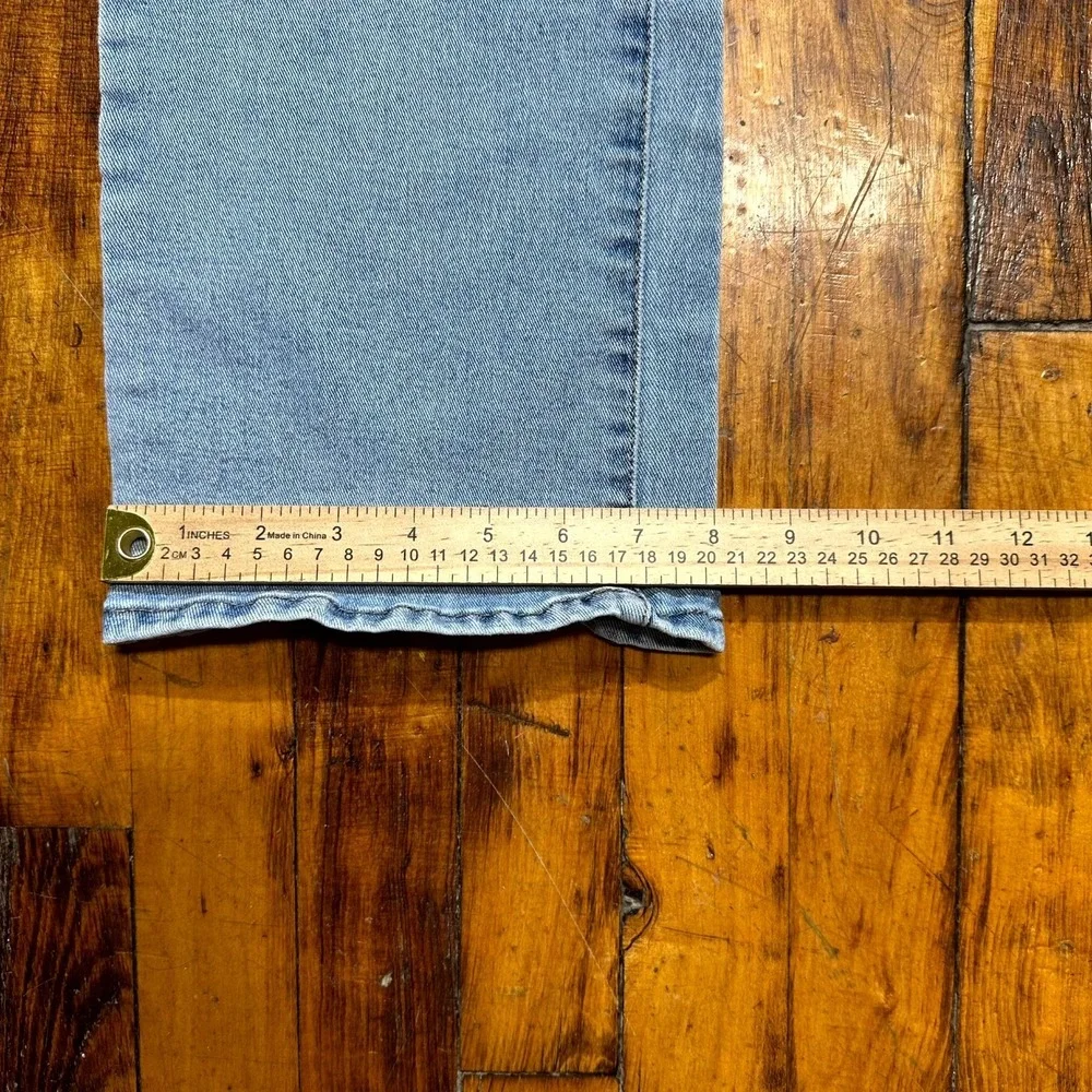 Jessica Simpson Jeans Girls Size 10 Blue Denim Light Wash Mia Wide‎ Leg Classic